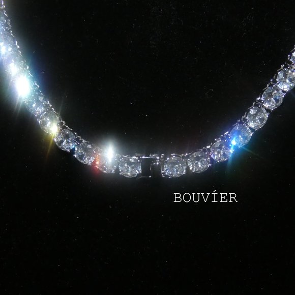 White Gold Diamond 4mm Tennis Chain - Picture 3 of 3